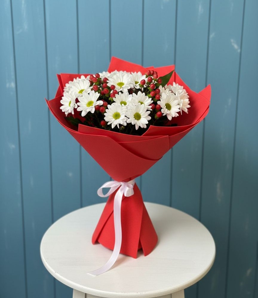 Букет цветов из: Хризантемы в Чудово